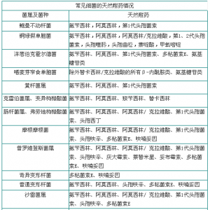 细菌耐药的几个重要概念及常见细菌的天然耐药