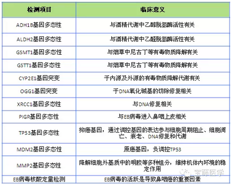 鼻咽癌易感基因检测